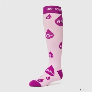 Figs Compression Socks in Rasberry Sorbet
